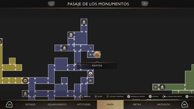 God of War Sons of Sparta - Ubicaci�n en el mapa del campamento de dogm�ticos 03 en la misi�n El precio de la devoci�n