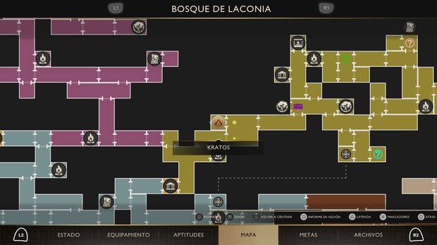 God of War Sons of Sparta - Localizaci�n en el mapa de la tradici�n 22