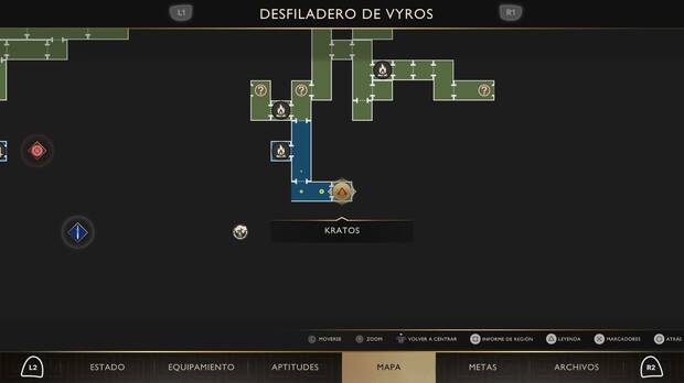 God of War Sons of Sparta - Localizaci�n en el mapa de la tradici�n 28