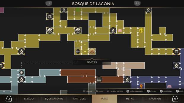 God of War Sons of Sparta - Localizaci�n en el mapa de la tradici�n 23