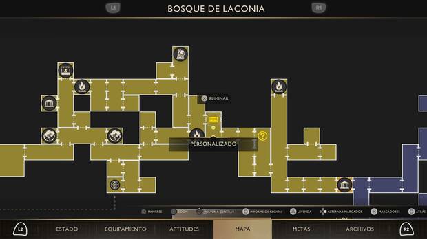 God of War Sons of Sparta - Localización en el mapa del cofre de suministros 16