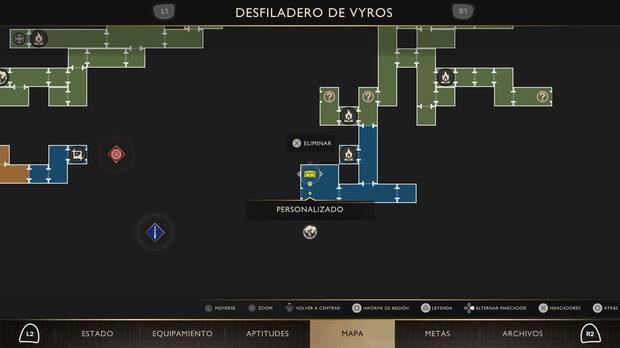God of War Sons of Sparta - Localización en el mapa del cofre de suministros 68