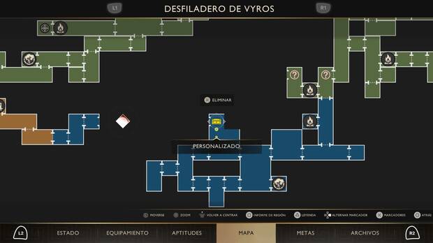 God of War Sons of Sparta - Localización en el mapa del cofre de suministros 69