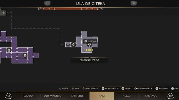 God of War Sons of Sparta - Localización en el mapa del cofre de suministros 71