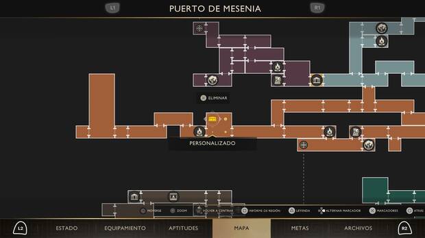 God of War Sons of Sparta - Localización en el mapa del cofre de suministros 35