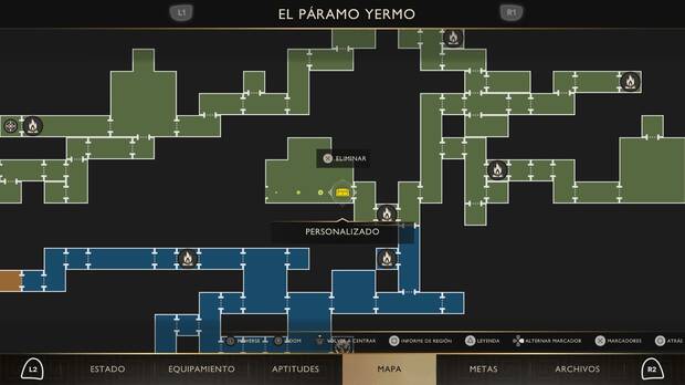 God of War Sons of Sparta - Localización en el mapa del cofre de suministros 50