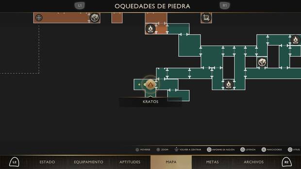 God of War Sons of Sparta - Ubicación en el mapa del cierre del criadero 02 de la misión Horrores nunca vistos