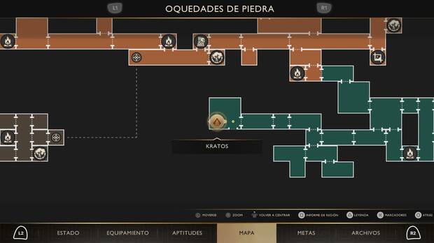 God of War Sons of Sparta - Ubicación en el mapa del cierre del criadero 03 de la misión Horrores nunca vistos