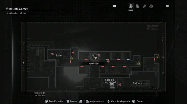 Resident Evil Requiem - Inyectores vac�os, ubicaci�n del inyector en las Celdas
