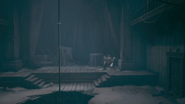 REANIMAL walkthrough acto 2 - Sala tipo teatro y manivela para la cuerda del agujero