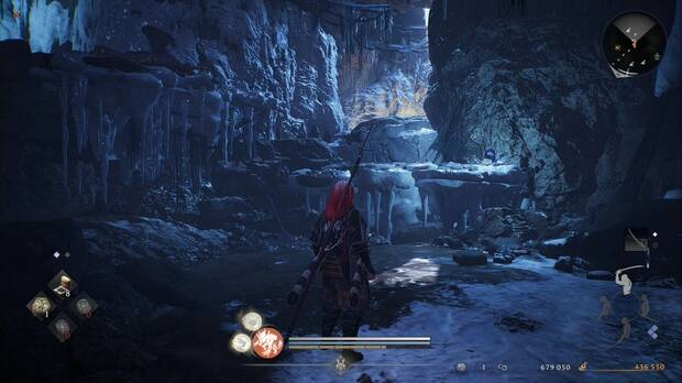 Nioh 3 - Santuario de plumas negras, camino para continuar por las grutas del santuario