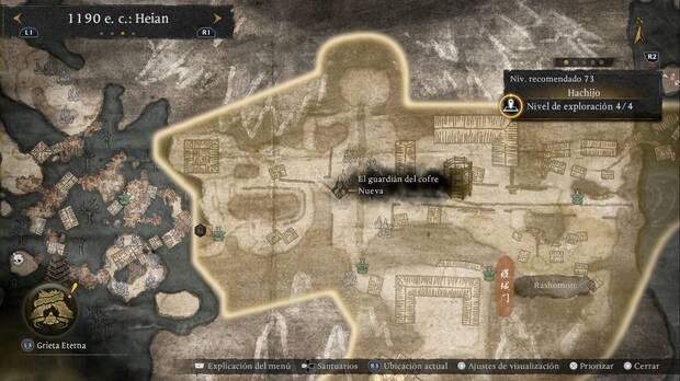 Nioh 3 - Misiones secundarias de 1190, El guardi�n del cofre: ubicaci�n del NPC que activa la misi�n