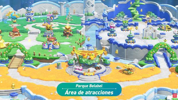 Super Mario Bros. Wonder Switch 2 Edition - Plazas y contenidos jugables del Parque Belabel