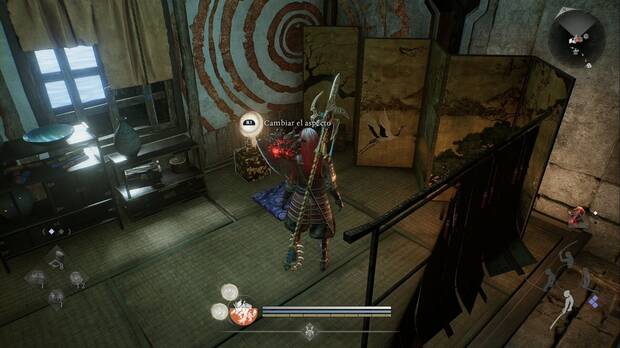 Nioh 3 - C�mo cambiar el aspecto de tu personaje, ubicaci�n del espejo que permite cambiar el aspecto del personaje