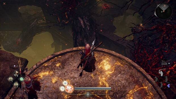 Nioh 3 - Ra�ces oscuras, rama en la ruta del segundo ascensor que te permite llegar hasta el arrepticio de la regi�n