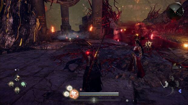 Nioh 3 - Ra�ces oscuras, fuente termal en la zona inferior del �rbol Espiritual