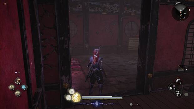 Nioh 3 - El dulce sonido de las cuerdas, ubicaci�n del Nurikabe en la primera planta del edificio del norte de Shimabara