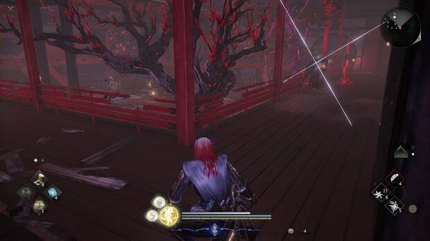 Nioh 3 - El dulce sonido de las cuerdas, zona oeste de la casa del norte del distrito de Shimabara con trampas y nuevos yokai