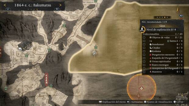 Nioh 3 - Amrita en Gion, ubicaci�n de la amrita junto al Puente de Gojo