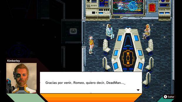 La parte en la nave transcurre siempre con gráficos 2D.