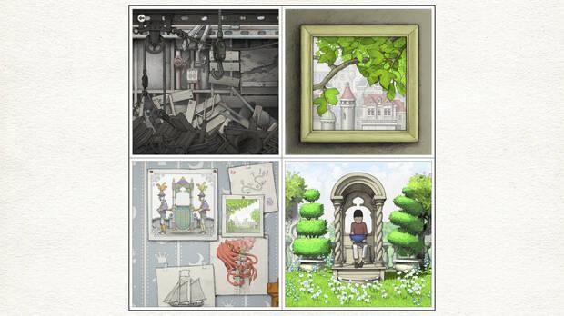 Las ilustraciones para muchos puzles descartados se recuperaron como elementos decorativos.