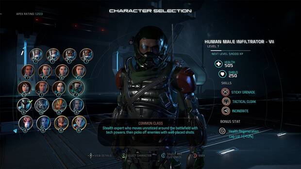 Mostrados los primeros personajes del multijugador de Mass Effect: Andromeda Imagen 3