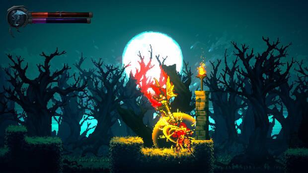 El estilo retro en 2D tiene sus altibajos, pero la ambientación no está nada mal.
