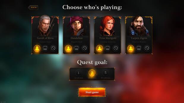 Podemos elegir entre cualquiera de los cuatros h�roes, elegir jugar online y offline, y limitar la duraci�n de la sesi�n de juego en funci�n de nuestro tiempo.