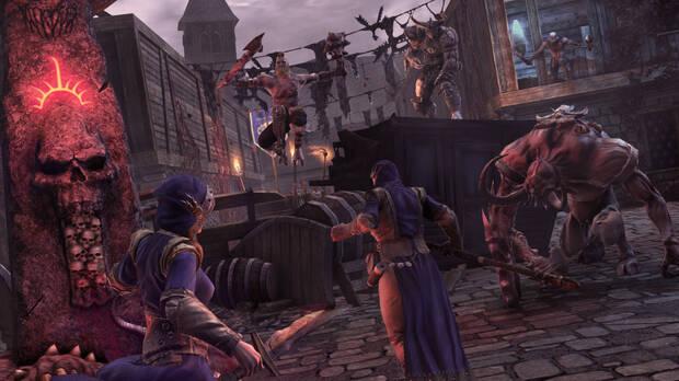 La recreaci�n de la ciudad es muy fiel a la ambientaci�n original del juego de Games Workshop.