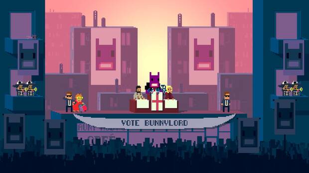 BunnyLord en plena campaña electoral. Da más confianza que muchos candidatos reales.