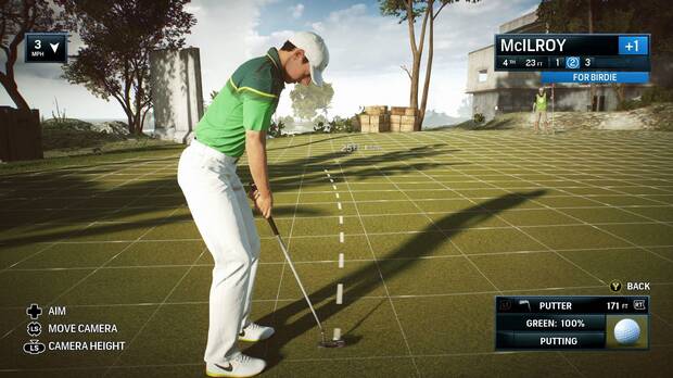 El juego en el 'green' es lo que suele diferenciar la victoria del fracaso en un videojuego de golf.