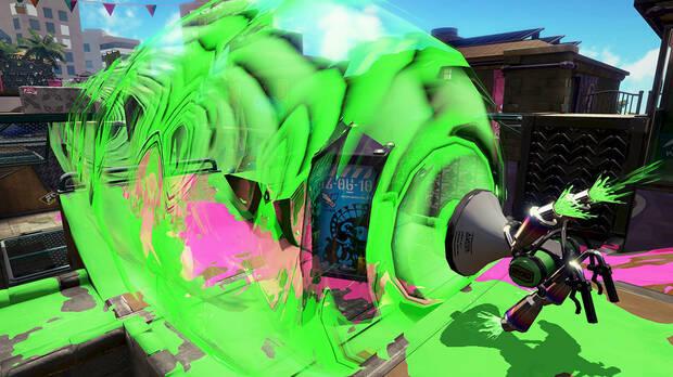 ¿Un altavoz que dispara ondas sónicas de tinta? Sí, es una de las armas especiales de Splatoon.