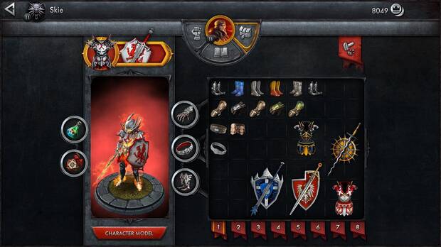 �The Witcher: Battle Arena� bebe mucho de los juegos de rol m�s cl�sicos. Hay cientos de objetos y armas distintas por combinar, mejorar y equipar.