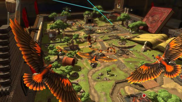 Los escenarios, tem�ticos y completamente destructibles, son uno de los mayores atractivos del juego.