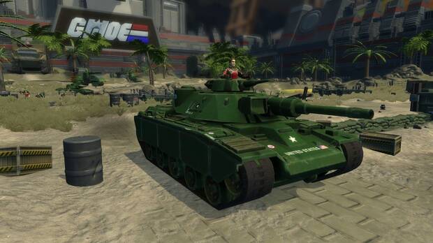 Las m�quinas, tanques y tropas de los �G.I JOE� avanzan en conjunto hacia el frente.