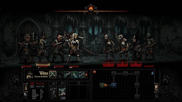 Captura de Darkest Dungeon.