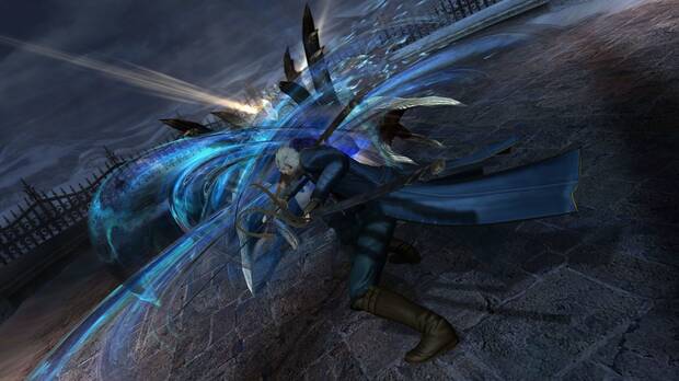 Vergil es muy hábil con las espadas y tiene unos trucos bajo la manga.
