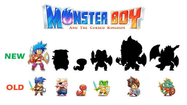 Rediseñan a los personajes de Monster Boy and the Cursed Kingdom Imagen 2