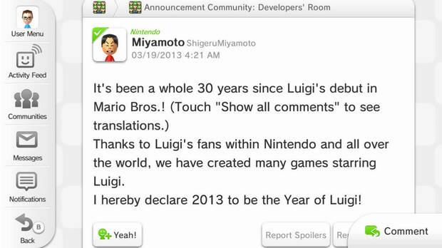 Miyamoto hace su debut oficial en Miiverse Imagen 2