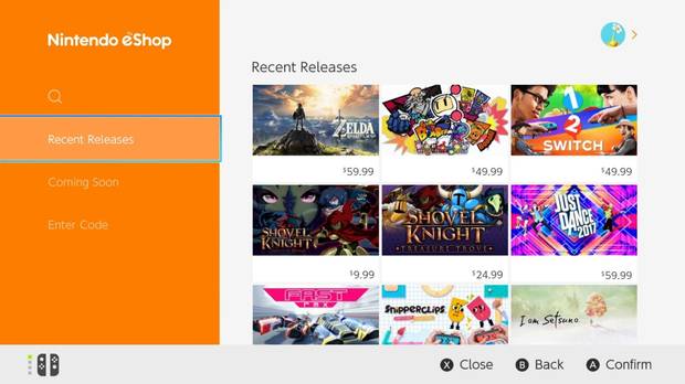 Así es la eShop de Nintendo Switch Imagen 2