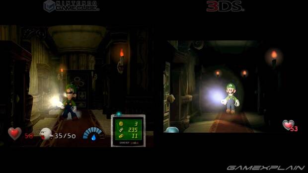 Comparan en vdeo el remake de Luigi's Mansion con el original de GameCube Imagen 2