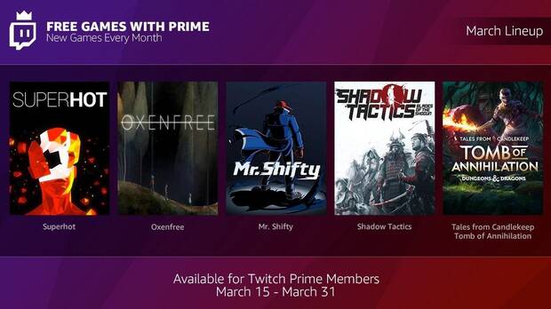 Los suscriptores de Twitch Prime recibirn juegos gratuitos mensuales Imagen 2