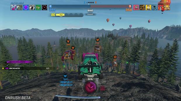 En 'Onrush' es tan importante ser agresivo como jugar con estilo, haciendo acrobacias.