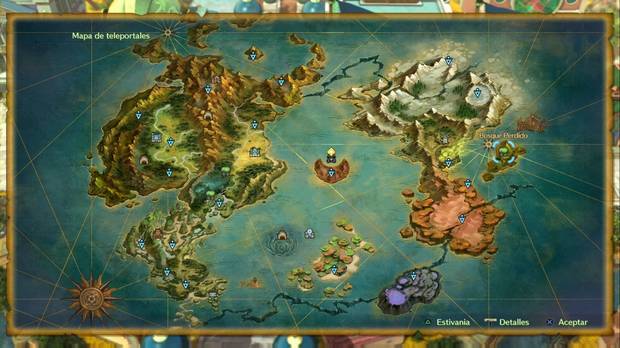 Ni No Kuni 2: El renacer de un reino, Bosque Perdido, Laberinto Espejismo, Laberinto Perdido