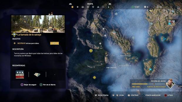 Far Cry 5, Balizas para lobos, Región de Jacob