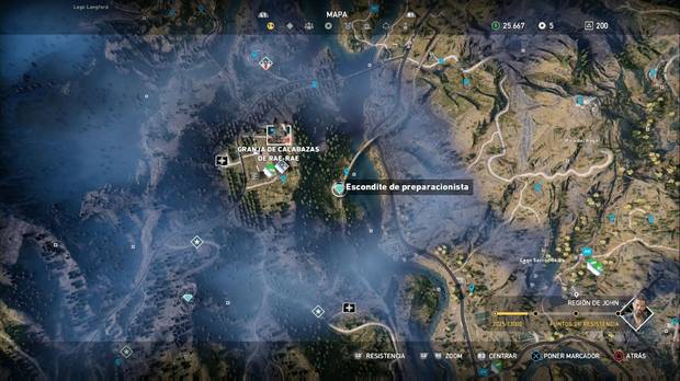 Far Cry 5, Escondites de preparacionista, Región de John, Bamboleo