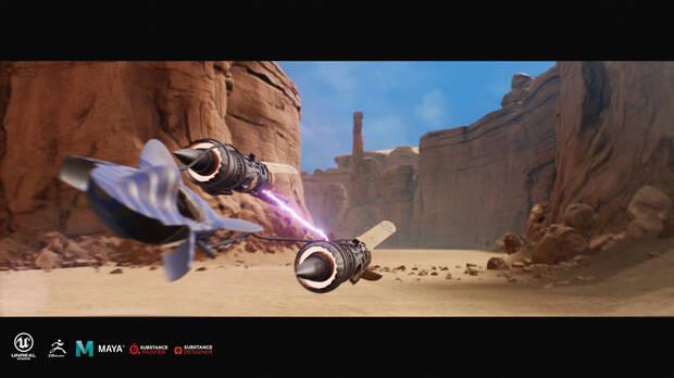 Recrean Star Wars Episode I: Racer en Unreal Engine 4 Imagen 2