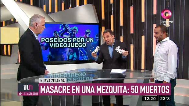 'Juegan' a Fortnite en TV para relacionarlo con el atentado de Nueva Zelanda Imagen 3