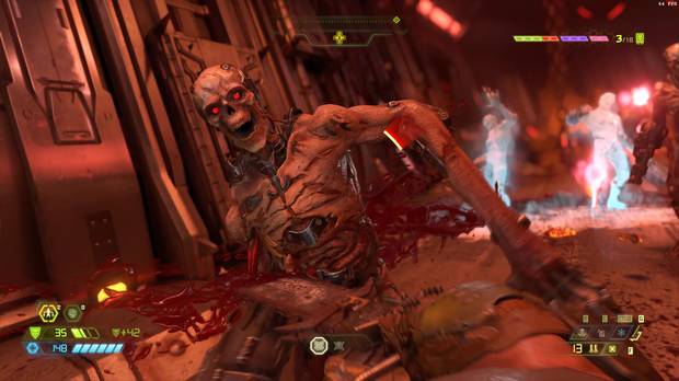 Alternar de forma correcta entre las ejecuciones y el uso de la sierra o el lanzallamas será crucial si queremos superar 'Doom Eternal'.