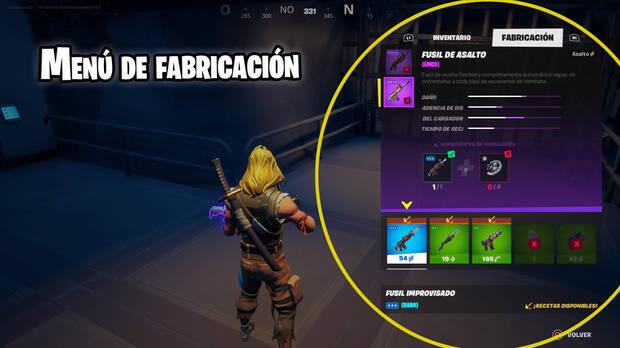 Fortnite Temporada 6 - ¿Cómo fabricar y mejorar armas?